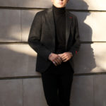 ISAIA (イザイア) POMPEI (ポンペイ) Gruppo 5 カシミア ハウンドトゥース ジャケット BLACK (ブラック・970) Made in italy (イタリア製) 2022秋冬新作のイメージ