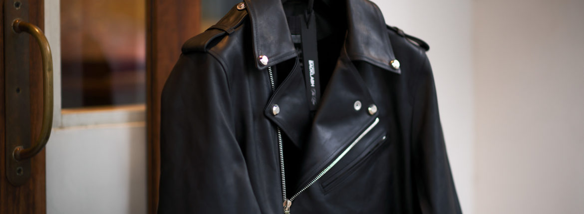 ISAMU KATAYAMA BACKLASH The Line "T-234" GUIDI CALF Double Riders Coat BLACK 2022 イサムカタヤマバックラッシュ ザライン グィデイカーフ ダブルライダースコート ブラック カスタムオーダー 受注会 オーダー会 バックラッシュオーダー会 愛知 名古屋 Alto e Diirtto altoediritto アルトエデリット