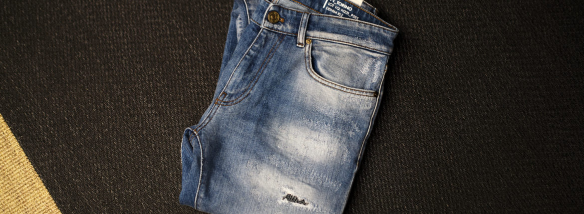 PT TORINO DENIM "ROCK" BLUE CRUSH・MK76 2023秋冬 【ご予約開始】 ピーティートリノデニム ロック ブルークラッシュ デニムパンツ ブルーデニム クラッシュデニム 愛知 名古屋 Alto e Diritto altoediritto アルトエデリット