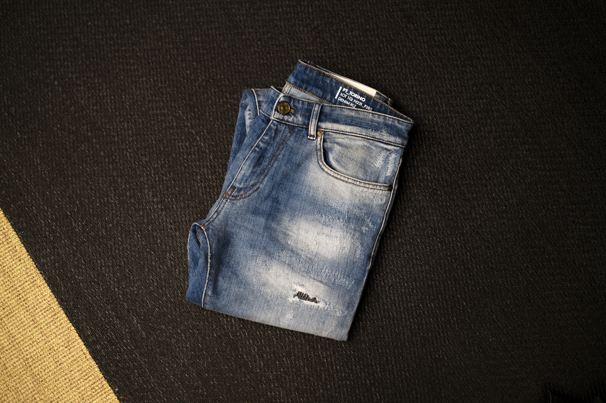 PT TORINO DENIM "ROCK" BLUE CRUSH・MK76 2023秋冬 【ご予約開始】 ピーティートリノデニム ロック ブルークラッシュ デニムパンツ ブルーデニム クラッシュデニム 愛知 名古屋 Alto e Diritto altoediritto アルトエデリット