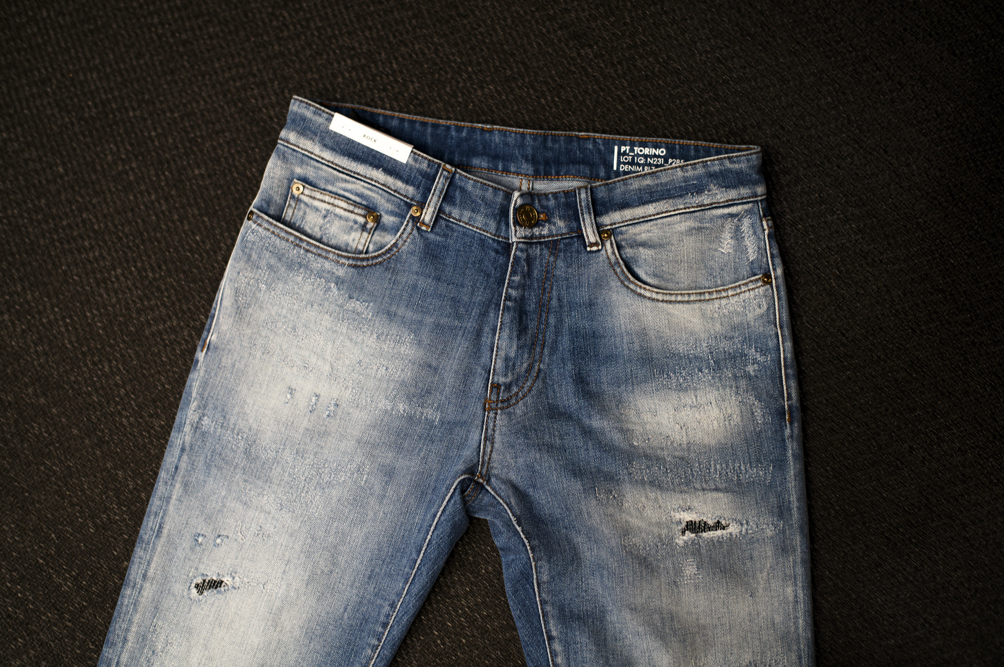 PT TORINO DENIM "ROCK" BLUE CRUSH・MK76 2023秋冬 【ご予約開始】 ピーティートリノデニム ロック ブルークラッシュ デニムパンツ ブルーデニム クラッシュデニム 愛知 名古屋 Alto e Diritto altoediritto アルトエデリット