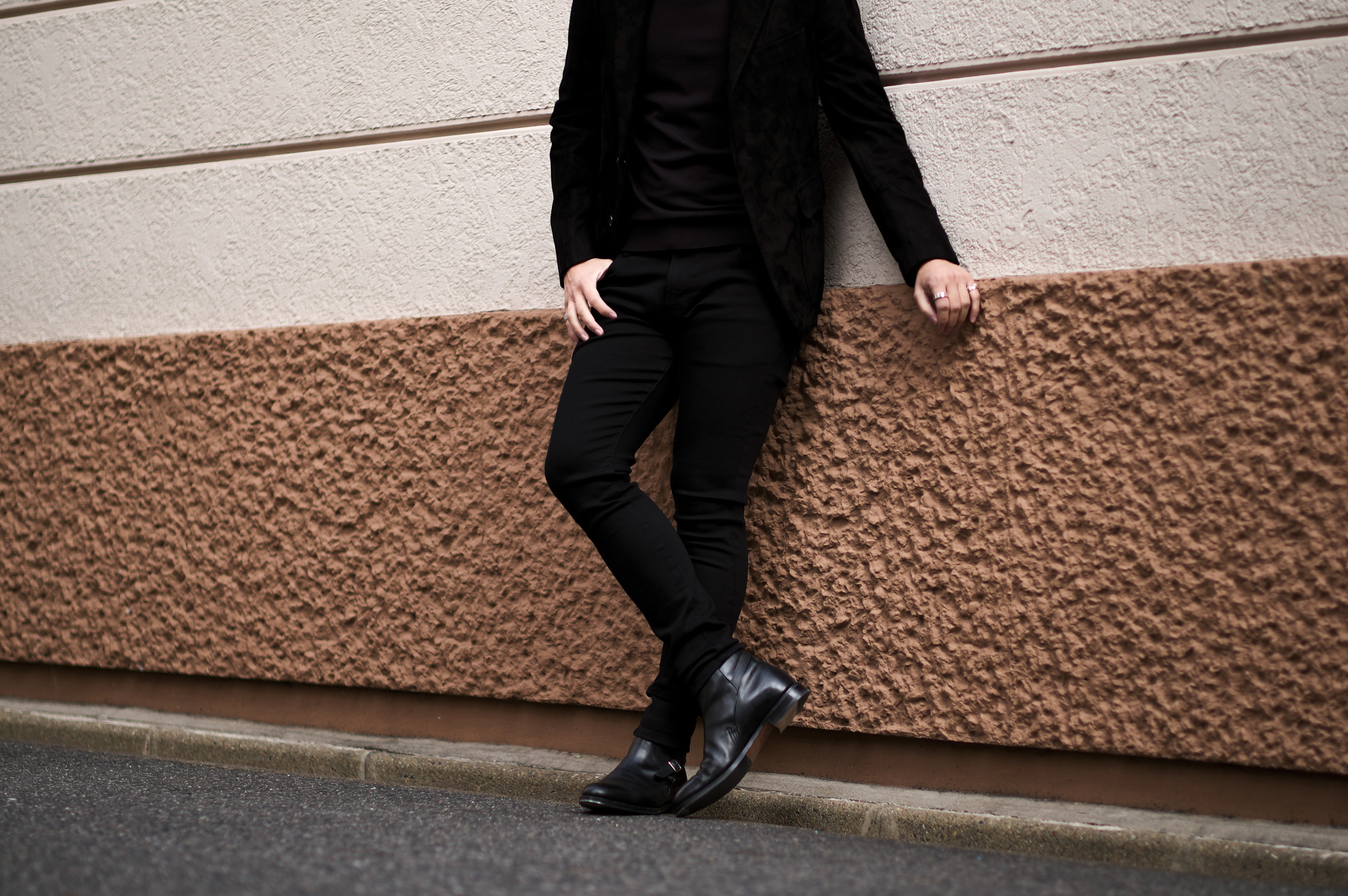 cuervo bopoha (クエルボ ヴァローナ) Sartoria Collection (サルトリア コレクション) Bal (バル) BLACK COMFORT DENIM タイトフィット ストレッチ デニムパンツ BLACK (ブラック) MADE IN JAPAN (日本製) 2022 愛知 名古屋 Alto e Diritto altoediritto アルトエデリット