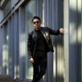 cuervo bopoha (クエルボ ヴァローナ) Satisfaction Leather Collection (サティスファクション レザー コレクション) RICHARD (リチャード) EMBOSSED CROCODILE LEATHER (エンボスクロコダイルレザー) シングル ライダース ジャケット BLACK (ブラック) MADE IN JAPAN (日本製) 2023【Special Model】【ご予約受付中】のイメージ