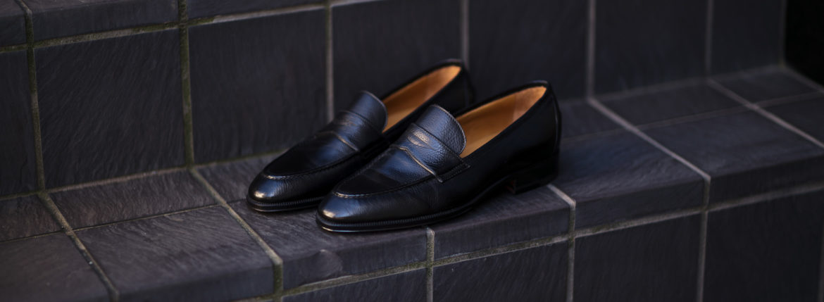 ENZO BONAFE(エンツォボナフェ) 【ART. EB-08】 Coin Loafer コイン ローファー LAMA ラマレザー ドレスシューズ ローファー 【NERO // ブラック】 made in italy (イタリア製) 愛知 名古屋 enzobonafe エンツォボナフェ eb08 ローファー