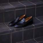ENZO BONAFE(エンツォボナフェ) ART. EB-08 Coin Loafer コインローファー LAMA LEATHER ラマレザー ドレスシューズ ローファー NERO(ブラック) made in italy (イタリア製) 2023のイメージ