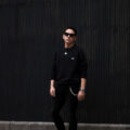 FIXER (フィクサー) FSW-01 One Point Reverse Print Sweatshirt スエットシャツ BLACK (ブラック) 【ご予約受付中】【2023.1.20(Fri)～2023.2.05(Sun)】のイメージ