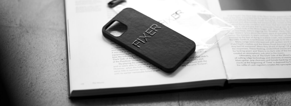 FIXER "iPhone 12Pro Case" ALL BLACK フィクサー アイフォンケース 携帯ケース クロコダイルケース 愛知 名古屋 Alto e Diritto altoediritto アルトエデリット