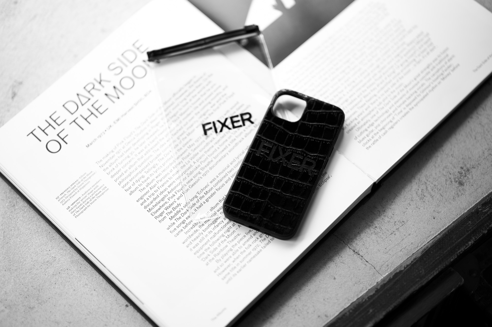 FIXER "iPhone 13 Crocodile Case" ALL BLACK フィクサー アイフォンケース 携帯ケース クロコダイルケース 愛知 名古屋 Alto e Diritto altoediritto アルトエデリット