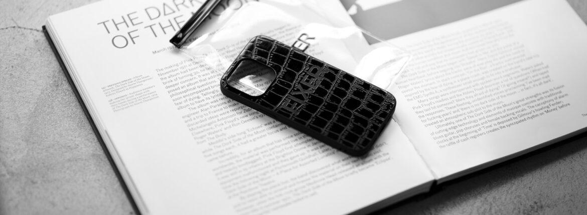 FIXER "iPhone 13PRO Crocodile Case" ALL BLACK フィクサー アイフォンケース 携帯ケース クロコダイルケース 愛知 名古屋 Alto e Diritto altoediritto アルトエデリット