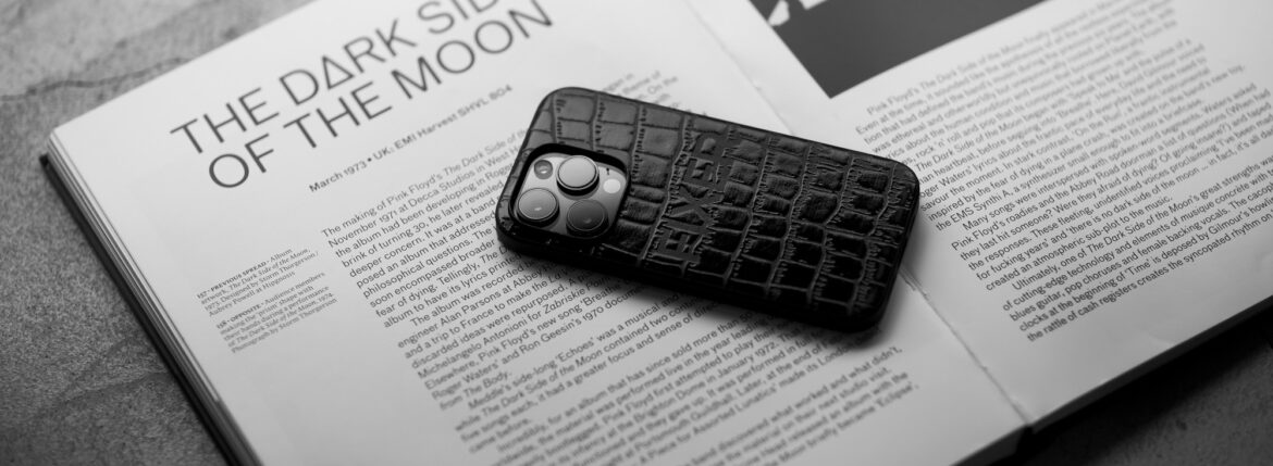 FIXER "iPhone 14Pro Crocodile Case" ALL BLACK フィクサー アイフォンケース 携帯ケース クロコダイルケース 愛知 名古屋 Alto e Diritto altoediritto アルトエデリット