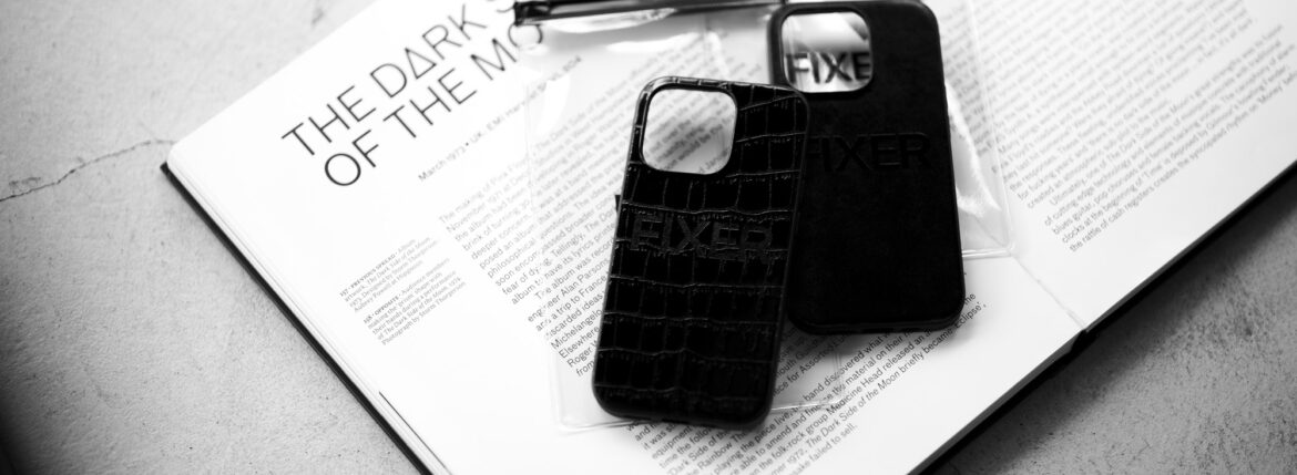 FIXER "iPhone 14Pro Crocodile Case" ALL BLACK , FIXER "iPhone 14Pro Case" ALL BLACK フィクサー アイフォンケース 携帯ケース クロコダイルケース 愛知 名古屋 Alto e Diritto altoediritto アルトエデリット