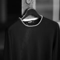 Gran Sasso (グランサッソ) Silk Cotton Knit Crew Neck Sweater (シルクコットン ニット クルーネック セーター) シルク コットン サマー ニット セーター BLACK (ブラック・099) made in italy (イタリア製) 2023春夏新作 【入荷しました】【フリー分発売開始】のイメージ