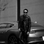 SAINT LAURENT (サンローラン) L01 MOTORCYCLE JACKET (モーターサイクルジャケット) ラムレザー ダブル ライダース ジャケット BLACK(ブラック) Made in italy (イタリア製)のイメージ