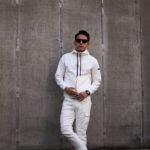 Volturno (ヴォルトゥルノ) Slim Fit ZIPup Parker スリムフィット ジップアップ パーカー WHITE (ホワイト) 2023春夏 【ご予約受付中】のイメージ