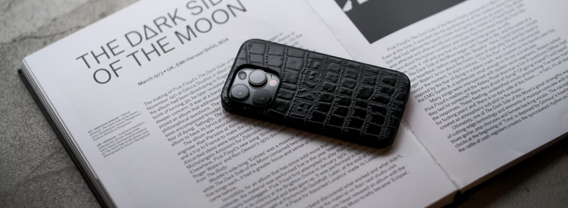 FIXER iPhone 14Pro Crocodile Case ALL BLACK フィクサー アイフォンケース 携帯ケース クロコダイルケース 愛知 名古屋 Alto e Diritto altoediritto アルトエデリット