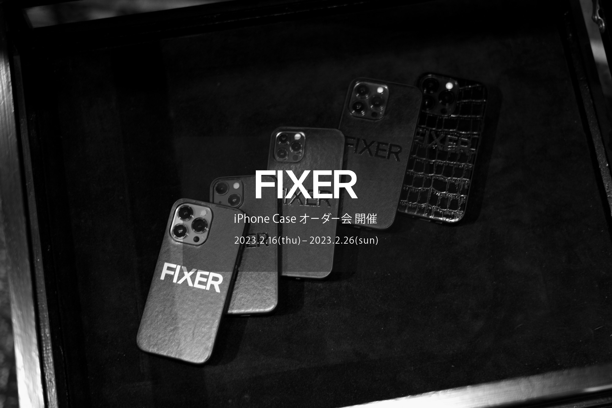 FIXER iPhone Case 【オーダー会 開催 // 2023.2.16(sat) - 2023.2.26(sun)】 フィクサー アイフォーンケース 全機種対応 愛知 名古屋 Alto e Diritto altoediritto アルトエデリット クロコダイル　iPhone14 / iPhone14pro / iPhone14plus / iPhone14promax　iPhone13 / iPhone13pro / iPhone13mini / iPhone13promax　iPhone12 / iPhone12pro / iPhone12mini / iPhone12promax　iPhone11pro / iPhone11 / iPhone11promax　iPhone7 / iPhone8 / iPhoneSE(第2世代） / iPhoneSE(第3世代）iPhoneX / iPhoneXS / iPhoneXR