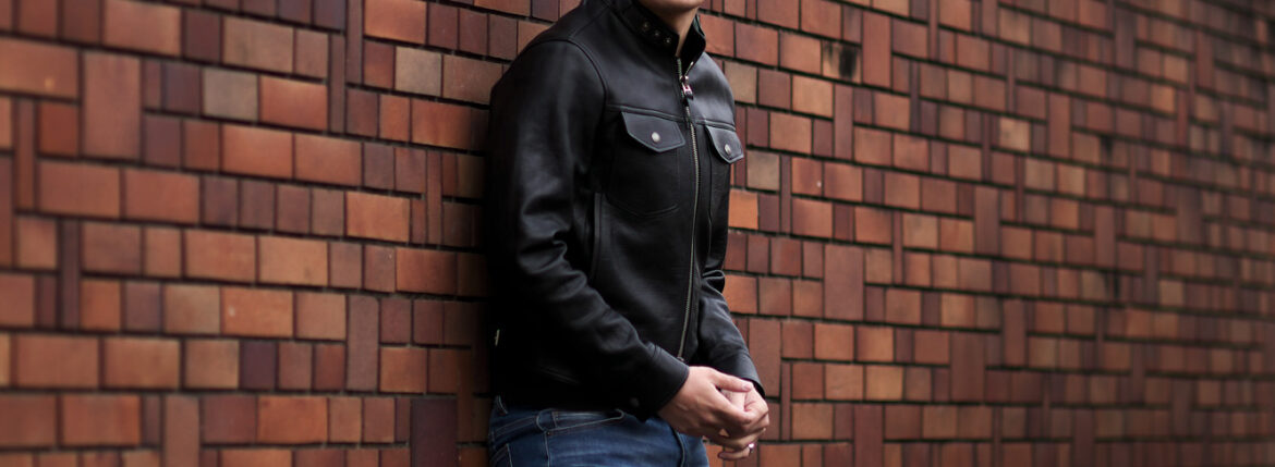 TOM FORD GLOSSY GRAIN BIKER BLOUSON 2022AW トムフォード レザージャケット ライダースジャケット シングルライダース 愛知 名古屋 Alto e Diritto altoediritto アルトエデリット BA459-TFL955