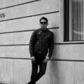 TOM FORD (トムフォード) LEATHER ICON BIKER (レザー アイコン バイカー) カーフレザー セミダブル ライダース ジャケット BLACK (ブラック) Made in italy (イタリア製) 2023春夏のイメージ