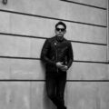 TOM FORD (トムフォード) LEATHER ICON BIKER (レザー アイコン バイカー) カーフレザー セミダブル ライダース ジャケット BLACK (ブラック) Made in italy (イタリア製)のイメージ