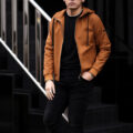 Volturno (ヴォルトゥルノ) Slim Fit ZIPup Parker スリムフィット ジップアップ パーカー DARK ORANGE (ダークオレンジ) 2023春夏 【ご予約受付中】のイメージ