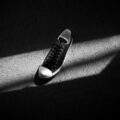 R.C.A.F (アールシーエーエフ) 001-21-O-1228 アーミー キャンバス レトロ スニーカー BLACK × BLACK SHOELACE (ブラック×ブラックシューレース) 2023秋冬 【ご予約開始】 【Special Model】【国内2店舗限定展開】【菅原靴店 // Alto e Diritto】のイメージ