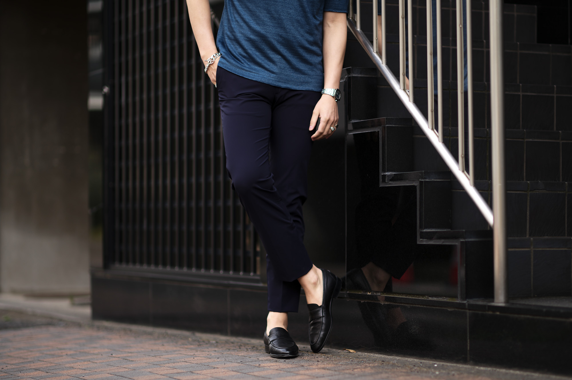 INCOTEX (インコテックス) 35 SLIM FIT (1T035R) TEKNOSARTORIAL ウォッシャブル ナイロンストレッチ スラックス NAVY (ネイビー・820) 2023春夏新作 【入荷しました】【フリー分発売開始】愛知 名古屋 Alto e Diritto altoediritto アルトエデリット