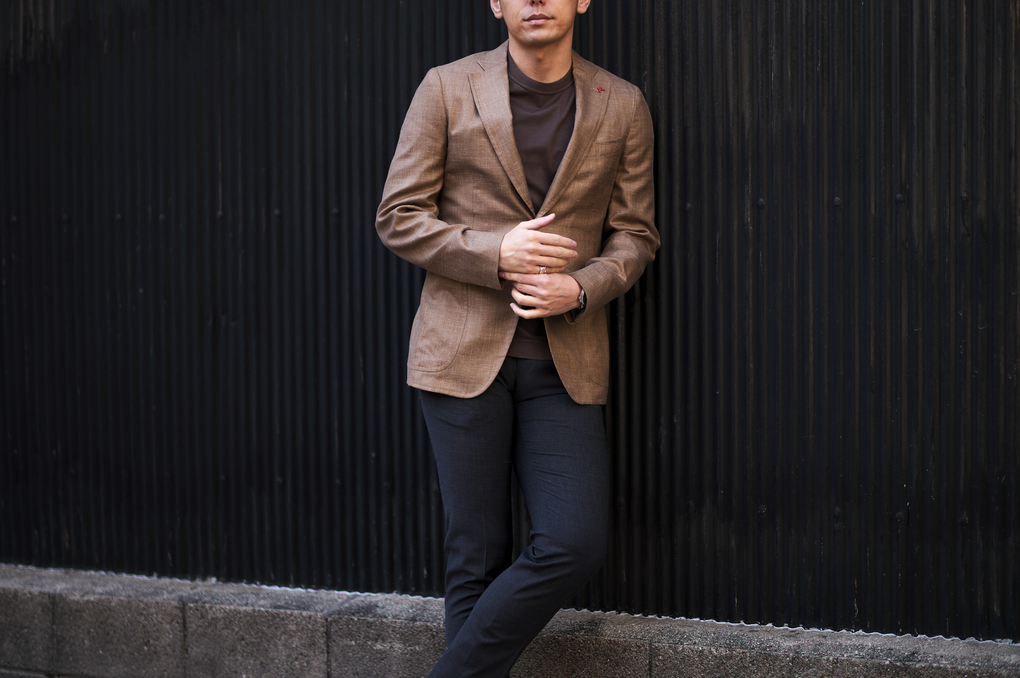 ISAIA(イザイア) CORTINA(コルティナ) Silk Cashmere Linen シルク カシミヤ リネン ジャケット CHAMPAGNE GOLD(シャンパンゴールド) 2023春夏 【Special Model】愛知 名古屋 Alto e Diritto altoediritto アルトエデリット オーダー オーダージャケット サマージャケット