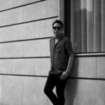ISAIA (イザイア) MADDER SILK SHIRT (マダーシルクシャツ) "100％ SILK" MADDER SILK (マダーシルク) ジオメトリックシャツ GRAY×BLACK (グレー×ブラック・970) Made in italy (イタリア製) 2023春夏新作 【入荷しました】【フリー分発売開始】愛知 名古屋 Alto e Diritto altoediritto アルトエデリット