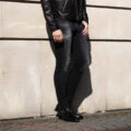 PT TORINO DENIM (ピーティートリノデニム) ROCK (ロック) SKINNY FIT (スキニーフィット) STRETCH BLACK VINTAGE CRASH DENIM 11 Oz ストレッチ デニムパンツ BLACK CRASH (ブラック・SK19) 2023春夏新作のイメージ