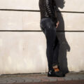 PT TORINO DENIM (ピーティートリノデニム) ROCK (ロック) SKINNY FIT (スキニーフィット) STRETCH BLACK VINTAGE CRASH DENIM 11 Oz ストレッチ デニムパンツ BLACK CRASH (ブラック・SK19) 2023春夏新作のイメージ