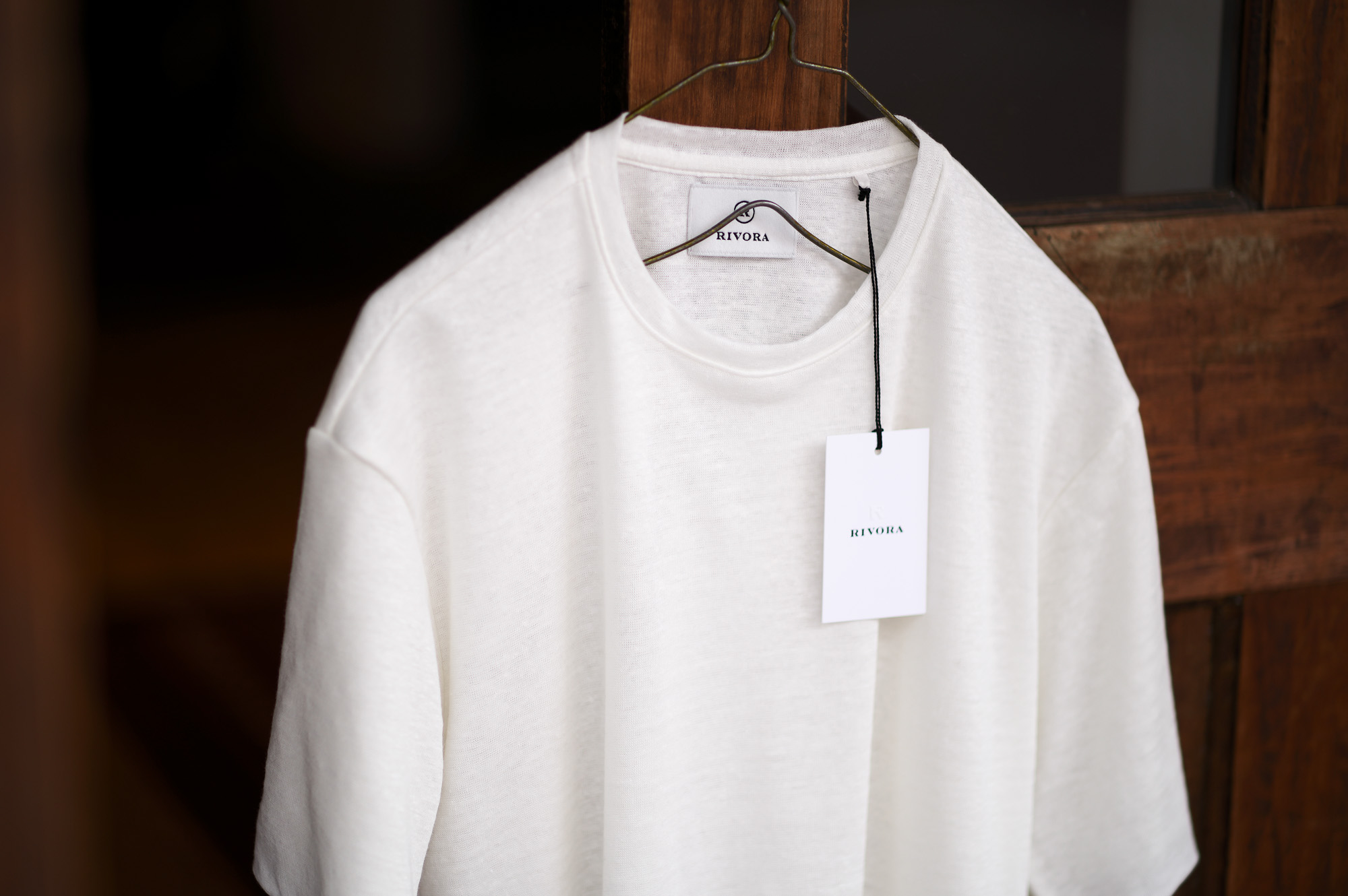 RIVORA (リヴォラ) Vintage Linen Layered T-Shirts ヴィンテージ リネン レイヤード Tシャツ WHITE (ホワイト・030) MADE IN JAPAN (日本製) 2023 春夏新作  【入荷しました】【フリー分発売開始】愛知 名古屋 Alto e Diritto altoediritto アルトエデリット