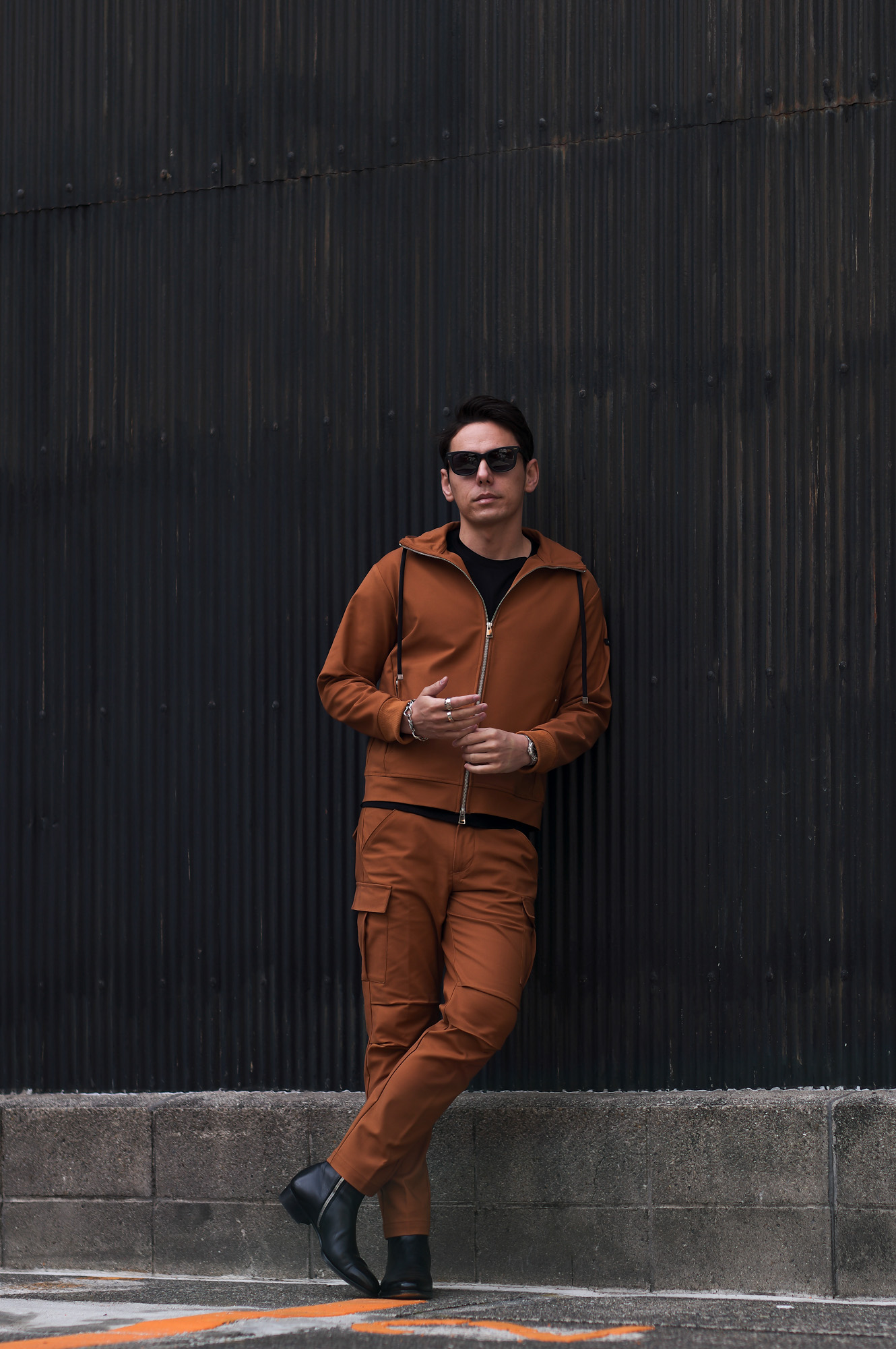 Volturno (ヴォルトゥルノ) Slim Fit Easy Cargo pants スリムフィット イージー カーゴ パンツ DARK ORANGE(ダークオレンジ) 2023春夏【ご予約受付中】 愛知 名古屋 Alto e Diritto altoediritto アルトエデリット