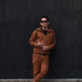 Volturno (ヴォルトゥルノ) Slim Fit ZIPup Parker スリムフィット ジップアップ パーカー DARK ORANGE (ダークオレンジ) 2023春夏 【ご予約受付中】のイメージ
