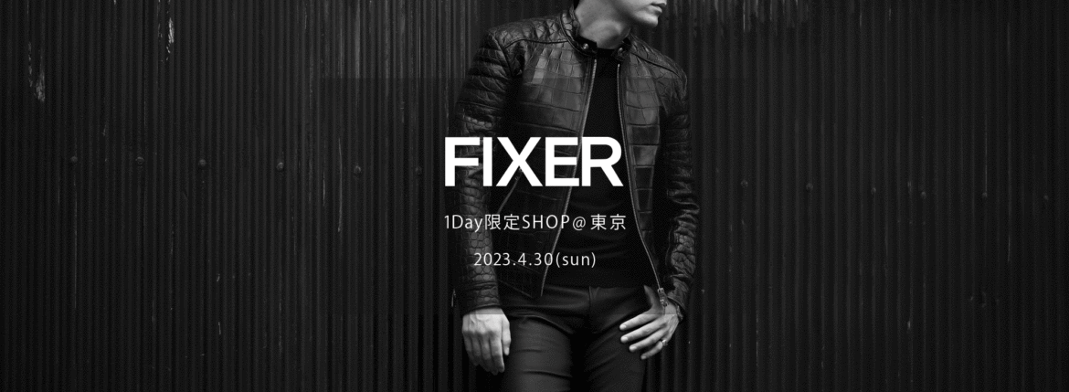 【FIXER “F2” Crocodile Leather BLACK】【FIXER / フィクサー・1Day限定SHOP @東京 / 2023.4.30(sun) 12:00～】【F1,F2,F3,F4,THUNDERCAT,TOMBOY,BLACK PANTHER,FCT,FTS,FWL,SKULL RING,ILLUMINATI EYES RING,ILLUMINATI EYES NECKLACE,FKC,FWC,FMT】のイメージ