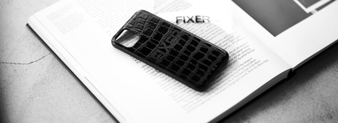 FIXER "iPhone 11Pro Max Case" ALL BLACK フィクサー アイフォンケース 携帯ケース クロコダイルケース 愛知 名古屋 Alto e Diritto altoediritto アルトエデリット