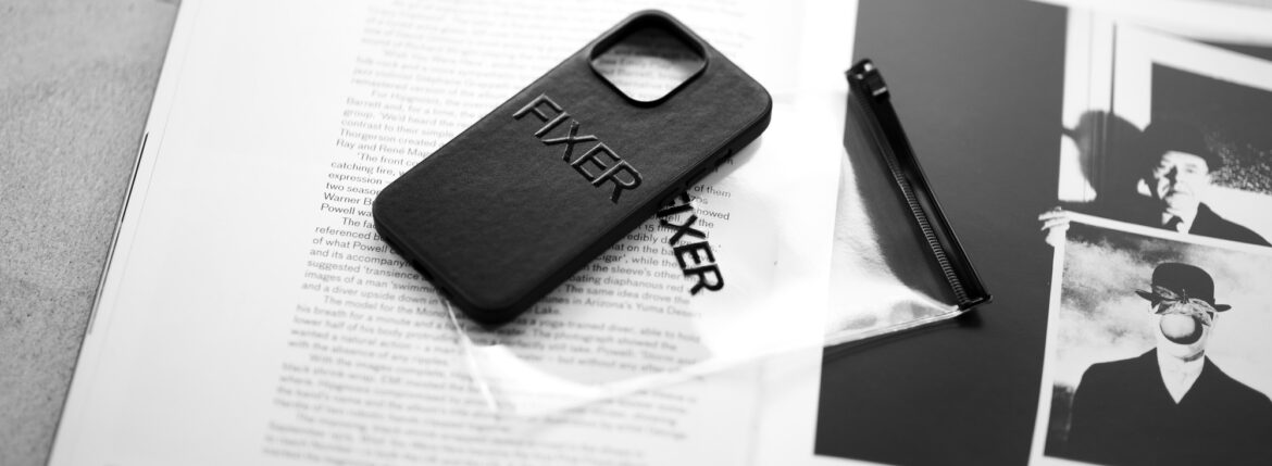 FIXER "iPhone 13Pro Case" ALL BLACKフィクサー アイフォンケース 携帯ケース クロコダイルケース 愛知 名古屋 Alto e Diritto altoediritto アルトエデリット