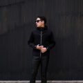 MOORER (ムーレー) ISOZAKI-KNF (イソザキ KNF) ナイロン×スウェット アノラックジャケット NERO(ブラック) Made in italy (イタリア製) 2023春夏新作のイメージ