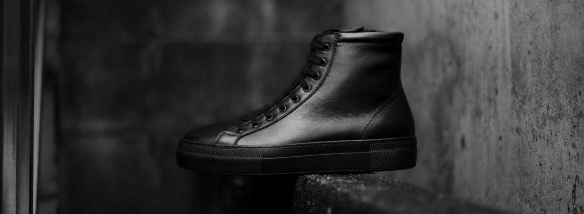 PELLICO SUNNY PM23 M029 "LOTUS" HIGH CUT LEATHER SNEAKER NERO 2023AW 【Special Model】【Alto e Diritto 別注】 ペリーコサニー 愛知 名古屋 Alto e Diritto altoediritto アルトエデリット レザースニーカー 表革スニーカー