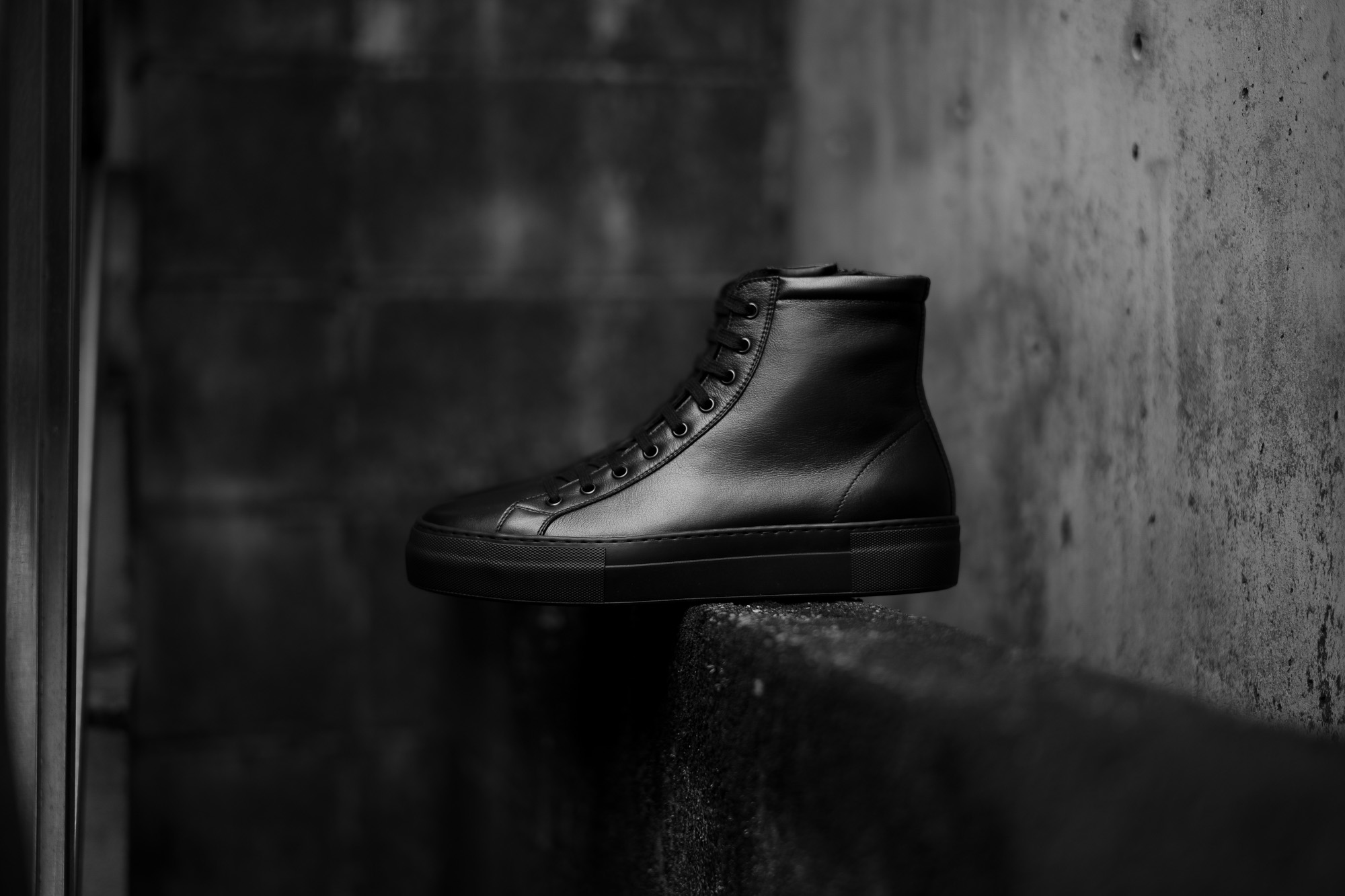 PELLICO SUNNY PM23 M029 "LOTUS" HIGH CUT LEATHER SNEAKER NERO 2023AW 【Special Model】【Alto e Diritto 別注】 ペリーコサニー 愛知 名古屋 Alto e Diritto altoediritto アルトエデリット レザースニーカー 表革スニーカー