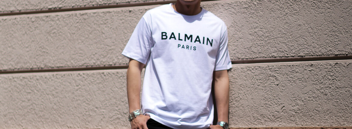 BALMAIN（バルマン）PRINTED T-SHIRT (プリンテッド Tシャツ) ロゴプリント Tシャツ BLANC (ホワイト) 2023春夏新作  【入荷しました】【フリー分発売開始】 – 正規通販・名古屋のメンズセレクトショップ Alto e Diritto