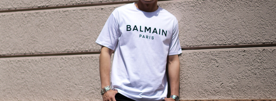 BALMAIN バルマン Tシャツ レインボーロゴ  XL