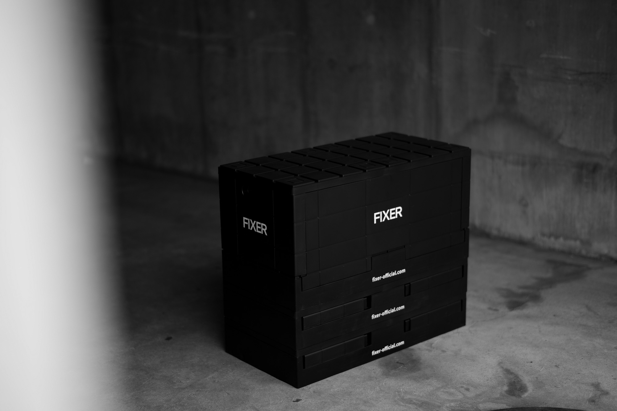 FIXER FCT-01 FOLDING CONTAINER フィクサー フォルド コンテナ 収納ボックス コンテナ BLACK×WHITE ブラック×ホワイト 愛知 名古屋 Alto e Diritto altoediritto アルトエデリット コンテナボックス ボックス 洋服入れ 小物入れ