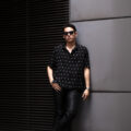 FIXER (フィクサー) FST-02 Silk Shirts ロゴプリント シルク シャツ BLACK (ブラック) 【ご予約開始】【2023.5.29(Mon)～2023.6.11(Sun)】のイメージ