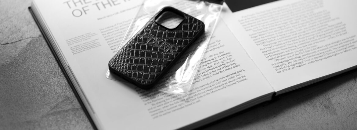 FIXER iPhone 14Pro Crocodile Case ALL BLACK フィクサー アイフォンケース 携帯ケース クロコダイルケース 愛知 名古屋 Alto e Diritto altoediritto アルトエデリット