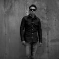 ISAMU KATAYAMA BACKLASH The Line (イサムカタヤマ バックラッシュ ザ・ライン) GUIDI CALF LEATHER SHIRTS No.T-254 (グイディ カーフ レザーシャツ) 925 STERLING SILVER (925 スターリングシルバー) カーフレザー シャツ BLACK (ブラック) MADE IN JAPAN (日本製) 2023春夏新作 【入荷しました】【フリー分発売開始】のイメージ