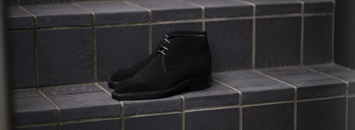 ENZO BONAFE "ART.3722" Chukka boots Super Buck NERO 2023 エンツォボナフェ チャッカブーツ スーパーバック ブラック 愛知 名古屋 Alto e Diritto altoediritto アルトエデリット