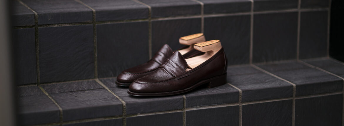 ENZO BONAFE ART.EB-08 Coin Loafer LAMA LEATHER EBANO 2023 エンツォボナフェ ローファー ラマレザー ブラウン 愛知 名古屋 Alto e Diritto altoediritto アルトエデリット