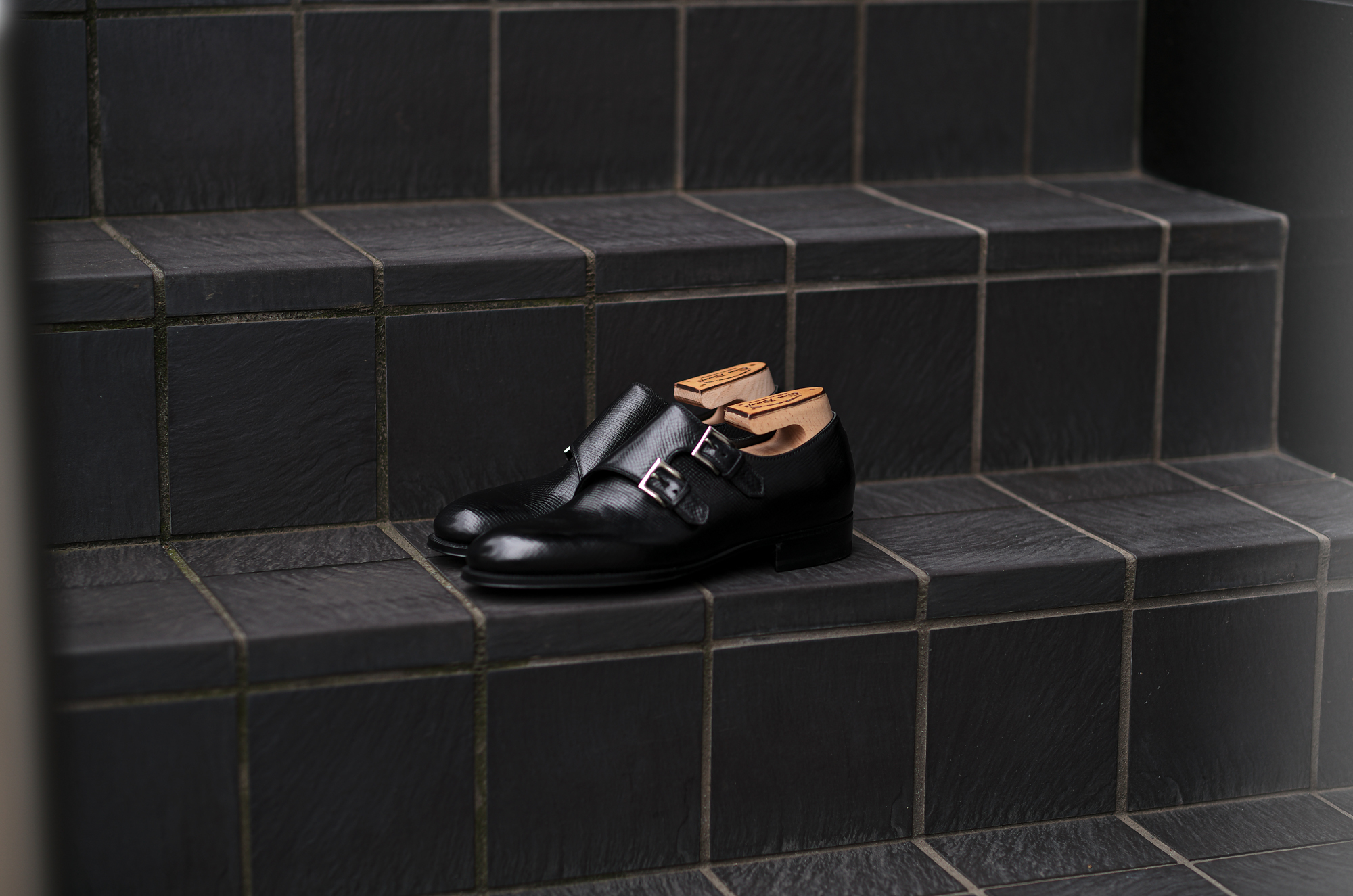 ENZO BONAFE "ART.EB-36" Double Monk Strap Shoes Utah Calf Leather NERO 2023 エンツォボナフェ ダブルモンク ユタカーフ ぶらっく 愛知 名古屋 Alto e Diritto altoediritto アルトエデリット