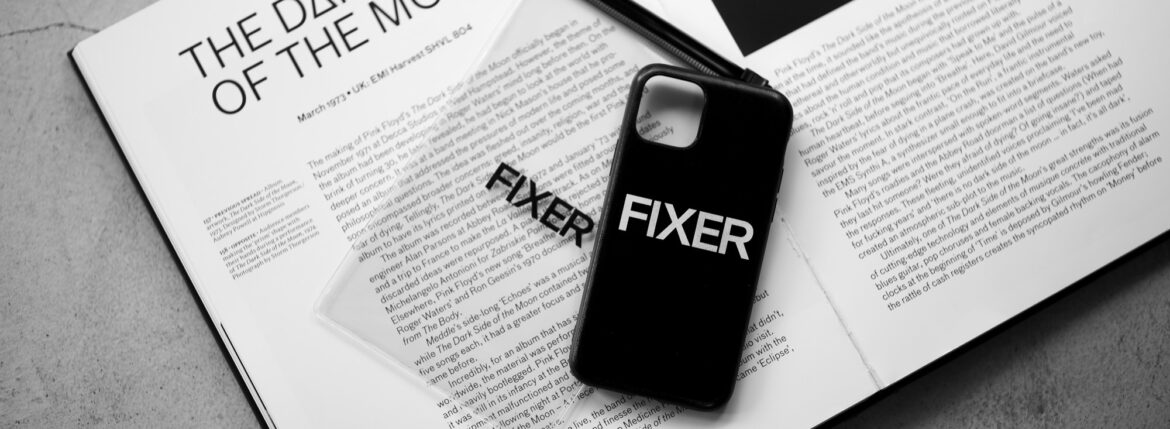 FIXER(フィクサー) “iPhone Case” アイフォーンケース  BLACK × WHITE (ブラック × ホワイト) 【ご予約受付中】【2023.9.18(Mon)～2023.10.01(Sun)】のイメージ