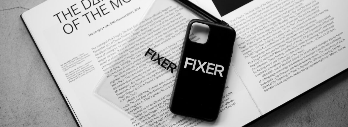 FIXER(フィクサー) "iPhone Case" アイフォーンケース BLACK × WHITE (ブラック × ホワイト) 【ご予約開始】【2023.6.24(Sat)～2023.7.09(Sun)】 愛知 名古屋 Alto e Diritto altoediritto アルトエデリット フィクサー クロコダイル アイフォーンケース オールブラック